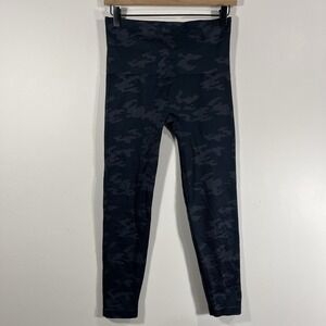 Spanx Navy‎ Camo Athletic Active Wear 7/8 Leggings Women's XL